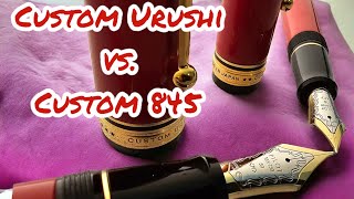 Pilot Custom Urushi vs Custom 845 Urushi [upl. by Engracia]