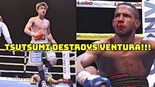 HAYATO TSUTSUMI 堤 駿斗 DESTROYS LUIS MONCION VENTURA IN CAREER BEST PERFORMANCE [upl. by Tybald]