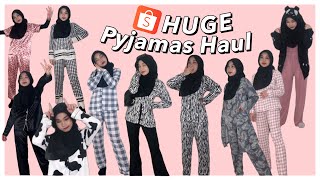 HUGE SHOPEE PYJAMAS HAUL  Shopee Malaysia [upl. by Lebama]