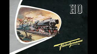 FLEISCHMANN model trains first HO Catalog 1952  53 slide show [upl. by Eugenides]