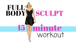 AT HOME WORKOUT FULL BODY SCULPTING  TONING EXERCISES FOR ARMS THIGHS WAIST AND ABS  LOW IMPACT [upl. by Norvol679]