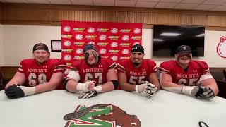 Football postgame November 16 Senior Offensive Linemen [upl. by Nibbor]