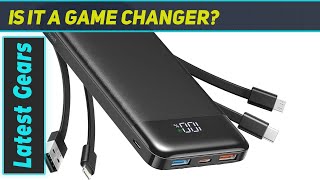 Charmast Power Bank 20000mAh Review Fast Charging Builtin Cables and More [upl. by Camala]