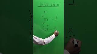 Solving for n  Maths short trick  exponential equations with fraction [upl. by Auhsej]