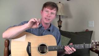 Red Haired Boy on Guitar Free Bluegrass Flatpicking Lesson [upl. by Ahsyad45]