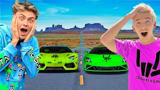 Racing Carter Sharers Lamborghini VS my Sharerghini Lambo [upl. by Yelyr]