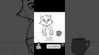 Animation of Elyse Myers but as a cat elysemyers animation cat [upl. by Annoyek574]