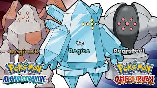 Pokémon Omega Ruby amp Alpha Sapphire  Regirock Regice amp Registeel Battle Music HQ [upl. by Ramey22]