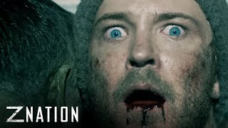 Z NATION Clips  Man Down from quotWhite Lightquot  SYFY [upl. by Anillek]