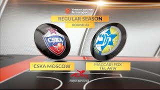 Highlights CSKA MoscowMaccabi FOX Tel Aviv [upl. by Nojram616]