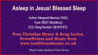 Asleep In Jesus Blessed Sleepcellos  Hymn Lyrics amp Music [upl. by Htenywg927]