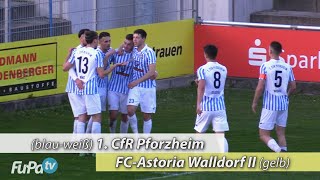 1 CfR Pforzheim  FCAstoria Walldorf II HIGHLIGHTS der Begegnung am 1942022 [upl. by Biagio80]