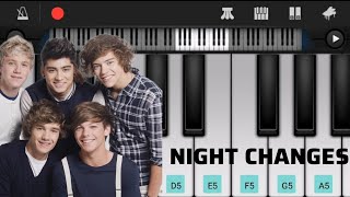 Night Changes Easy Piano Tutorial  One Direction  Perfect Piano  Basic Piano [upl. by Nathalie609]