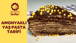 90lı Yılların Favorisi 🥰 Meşhur Amonyaklı Yaş Pasta Tarifi l Nurselin Tarifleri [upl. by Tiana637]