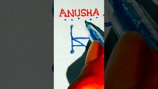 Anusha Joy logo viralshort graphicdesign drawing [upl. by Namlaz]