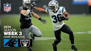 Carolina Panthers vs Las Vegas Raiders Game Highlights  NFL 2024 Season Week 3 [upl. by Gilchrist]