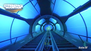 Star Wars Hyperspace Mountain Full Ride  Disneyland Paris 2023 [upl. by Eirised529]