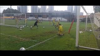 Goalkeeper Training Fc Maccabi Netanya U 16 U 17 Warm Up Crosses Deep Ball Decisions [upl. by Yclek]