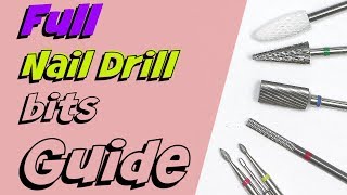 Nail Drill Bits Explained for Beginners [upl. by Donoho401]