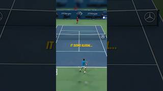 This Novak Djokovics confusing move helped him win the point 😳 tennis sports djokovic [upl. by Nivrae]