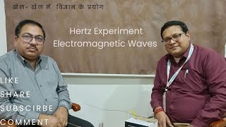 Hertz Experiments EM wave propagation hertzs emwaves spark electricity [upl. by Nhtanhoj]