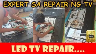 Technician na expert mag repair ng flat screen TV [upl. by Olifoet]