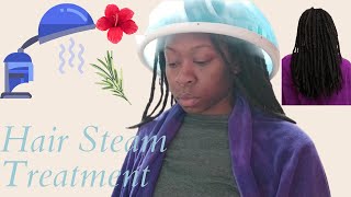 SPA like HAIR STEAM TREATMENT LOCS Natural Blend [upl. by Enilesoj]