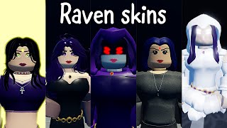 All about raven Skins comparisonshowcases combos tip etc Heroes online world [upl. by Dyche]