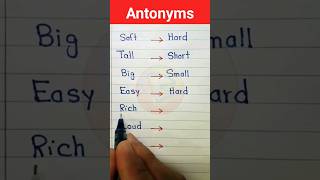 Antonyms words  Opposite words  antonyms penwriter shorts [upl. by Yesrod]