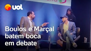 Boulos e Pablo Marçal batem boca durante debate das eleições e São Paulo veja vídeo [upl. by Noterb]