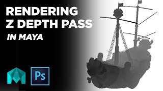 How To Render Z Depth Pass AOV in Maya  Tutorial [upl. by O'Driscoll789]