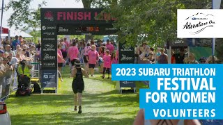 2023 Subaru Triathlon Festival for Women  Thank You Volunteers [upl. by Cung504]