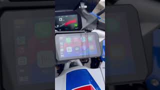 AIO5 Play for BMWs advanced dashboard demo on an R1250RS [upl. by Gnivre]