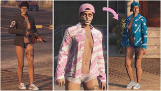 SIMPLE Female Outfits Using the No Top Glitch  GTA Online [upl. by Saul920]