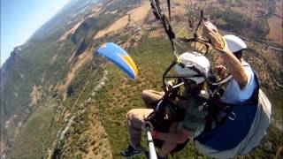 VUELO EN PARAPENTE BIPLAZA EN PAREJA [upl. by Kcirederf]