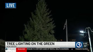 Tree lighting on the New Haven Green [upl. by Ivar]