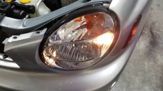 Project Bugeye WRX installing black housing headlights [upl. by Kwapong667]