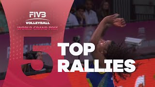 FIVB World Grand Prix Week 1  Top 5 Rallies [upl. by Anelim]