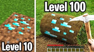 Minecraft But From Level 1 To Level 100 [upl. by Atikel]