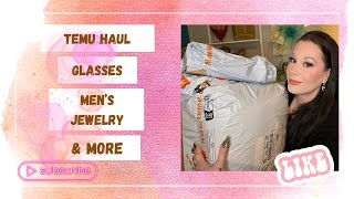 Temu Haul with Fashion Glasses Mens Jewelry amp More [upl. by Asillem331]