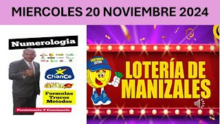 quot🎯 RESULTADO LOTERÍA DE MANIZALES HOY 🔥 Miércoles 20 de Noviembre 2024  ¡Descubre si Ganastequot [upl. by Underwood]