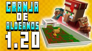 Cómo Hacer una Granja de Aldeanos Muy Fácil  Minecraft Java 120 [upl. by Rodama]