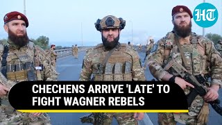 ProPutin Chechen Fighters Reach Moscow after Wagner Coup Ends Abandon Belgorod Positions [upl. by Ahtiekahs]