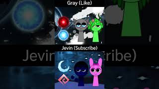 Gray or Jevin  incredibox sprunkiedit music shorts fyp sprunki sprunkiincredibox [upl. by Tomkins4]