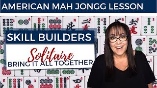 American Mah Jongg Lesson Skill Builder Solitaire mock card [upl. by Meryl]