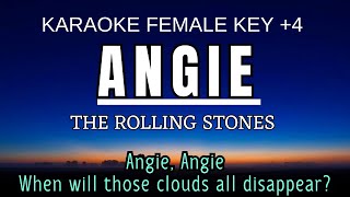 The Rolling Stones  Angie Karaoke Female Key Nada Wanita 4 E mayor [upl. by Eiramanna942]