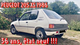 PEUGEOT 205 XS de 1986 neuve [upl. by Nahtanaj]