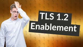 How do I enable TLS 12 in Chrome [upl. by Ahseiyt]