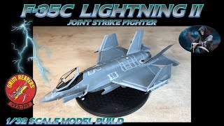 Building the Trumpeter 132 Scale F35C Lightning II Joint Strike Fighter [upl. by Maryjo413]