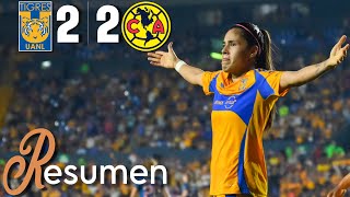 TIGRES 22 AMÉRICA Semifinal vuelta  Las AMAZONAS van por otro título [upl. by Scheider]